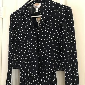 Gorgeous 100% silk Talbots 2-piece dress